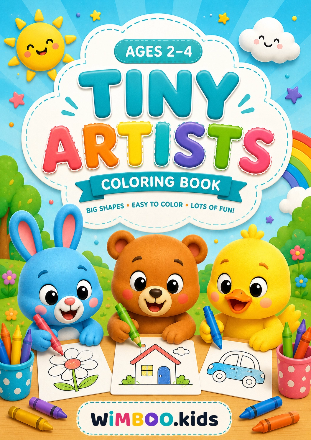 Tiny Artists coloring book